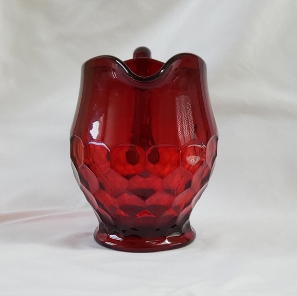 VINTAGE! Ruby Red Pitcher by Duncan Miller - Picture 5 of 10